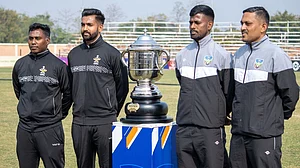 X/keralafa : Kerala take on Services in the 79th National Football Championship for Santosh Trophy.