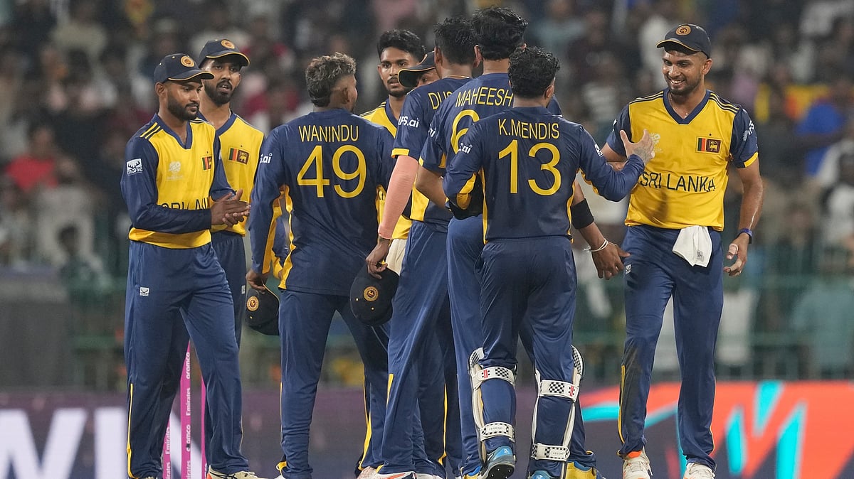 | Photo: AP/Eranga Jayawardena : Sri Lanka became the fifth team to qualify in the Super 8 after defeating Australia in match 30 of the ICC T20 World Cup 2026.