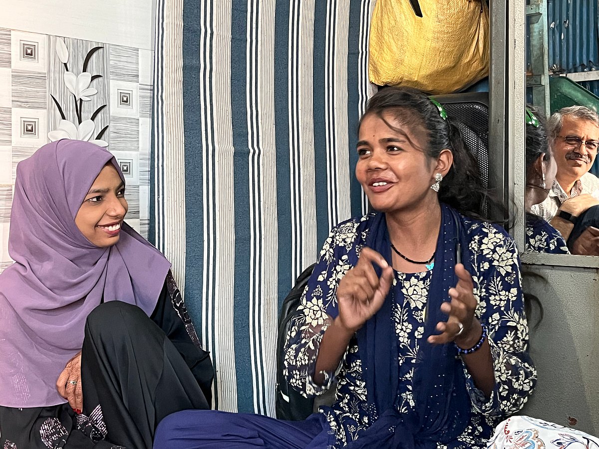 Priyanka Tupe : Young women leaders Kesar Shah and Matia sharing their life experiences and leadership journey during an event Dastan E- Jindagi organised by CORO India