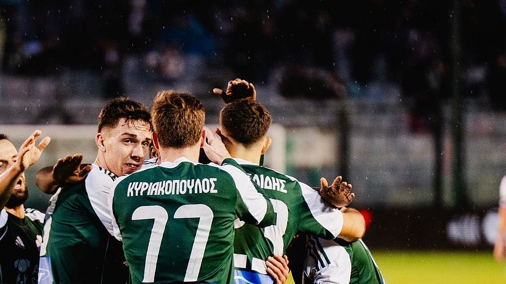 paofc_/X : Panathinaikos players celebrating a goal against Kifisia in Stoiximan Super League 2025-26. 