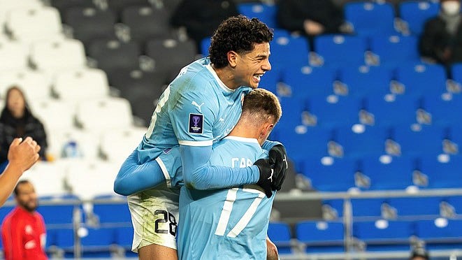 X/@MelbourneCity : Ulsan Vs Melbourne City Highlights, AFC Champions League Elite: City players celebrating their win.