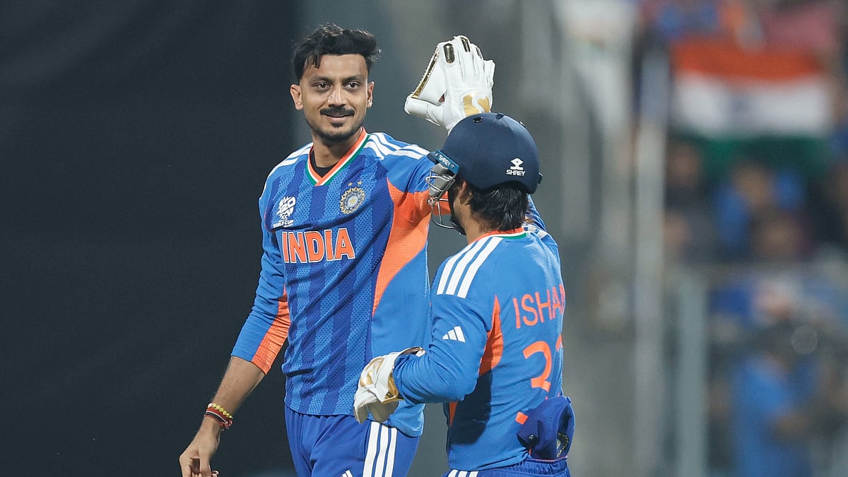 BCCI/X : Indian cricketers celebrating wicket against USA in Group A encounter of ICC T20 World Cup 2026.