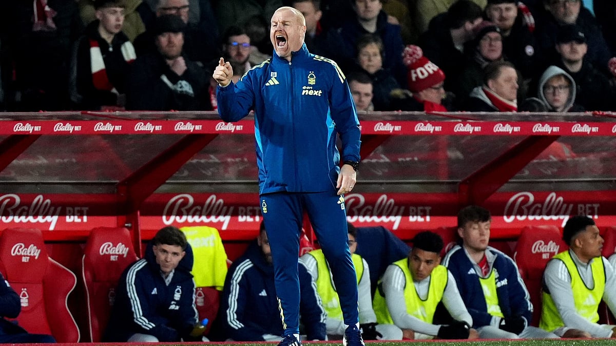 | Photo: PA/Mike Egerton via AP : Nottingham Forest manager Sean Dyche signals during the English Premier League soccer match between Nottingham Forest and Wolverhampton Wanderers, in Nottingham, England, Wednesday, Feb. 11, 2026. 