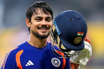 | Photo: PTI/R SenthilKumar : Indias Ishan Kishan during a practice session ahead of an ICC Mens T20 World Cup 2026 cricket match between India and Pakistan, at R Premadasa Stadium, in Colombo.