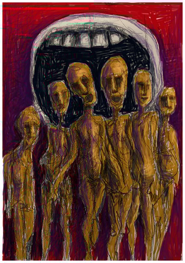 |Artwork by Vikas Thakur : The Normalisation of Hate Speech