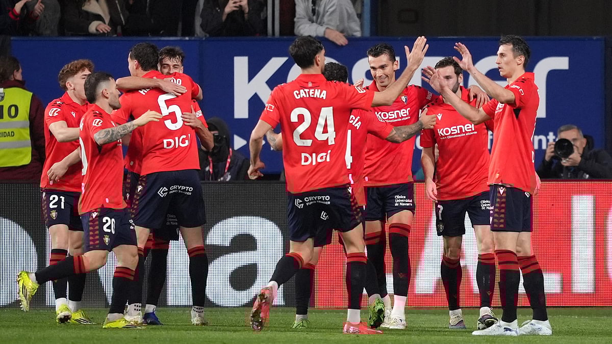 Opta : Osasuna celebrate scoring against Real Madrid.