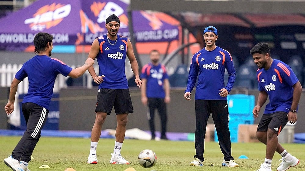 | Photo: PTI/R SenthilKumar : India to lock horns with South Africa in the crucial Super 8 clash at the Narendra Modi Stadium on Sunday, February 22, 2026.