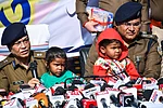 Ranchi police rescue missing siblings Ranchi, Jan 14 (ANI): Jharkhand Director General of Police (DGP) Tadasha Mishra speaks during a press conference with the two missing children, found after twelve days
