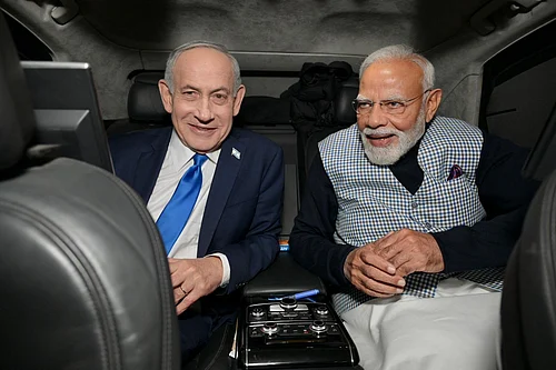 PTI : In this image posted on Feb. 25, 2026, Prime Minister Narendra Modi with his Israeli counterpart Benjamin Netanyahu, in Jerusalem, Israel.