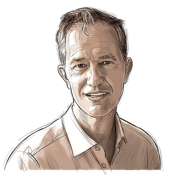 Saahil : Sketch of Geoff Dyer 