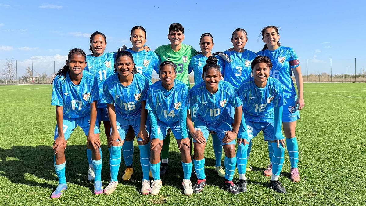 | Photo: AIFF : File photo of the India women's national football team.