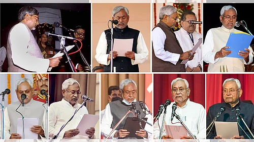 Nitish Kumar Taking Oath