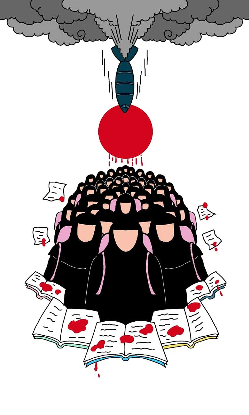 Artwork by Anupriya : How Toxic Masculinity Puts Women and Girls on the Frontlines of Suffering