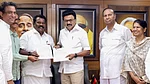 PTI : Tamil Nadu Chief Minister and DMK chief MK Stalin with party leaders T. R. Baalu, Kanimozhi Karunanidhi during seat-sharing talks with state Congress President K. Selvaperunthagai, AICC state in-charge Girish Chodankar and other party representatives, ahead of the Tamil Nadu Assembly elections, at Anna Arivalayam, DMK headquarters, in Chennai, Wednesday