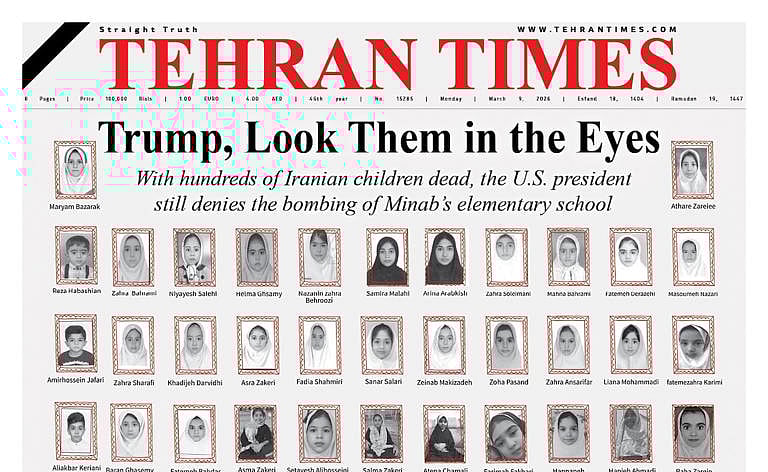 X.com : 
The Tehran Times, known for reflecting the views of the Iranian establishment, used its front page to counter that assertion, placing the human cost of the conflict at the center of the debate.