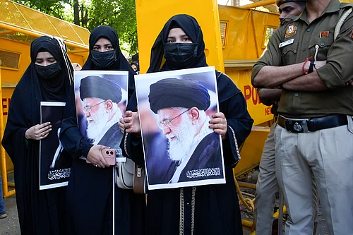 vikram sharma : Members of the All India Shia Council hold a protest at Jantar Mantar against the killing of Irans Supreme Leader Ayatollah Ali Khamenei, who was killed in Israeli and US strikes, at Jantar Mantar on March 1, 2026 in New Delhi, India.
