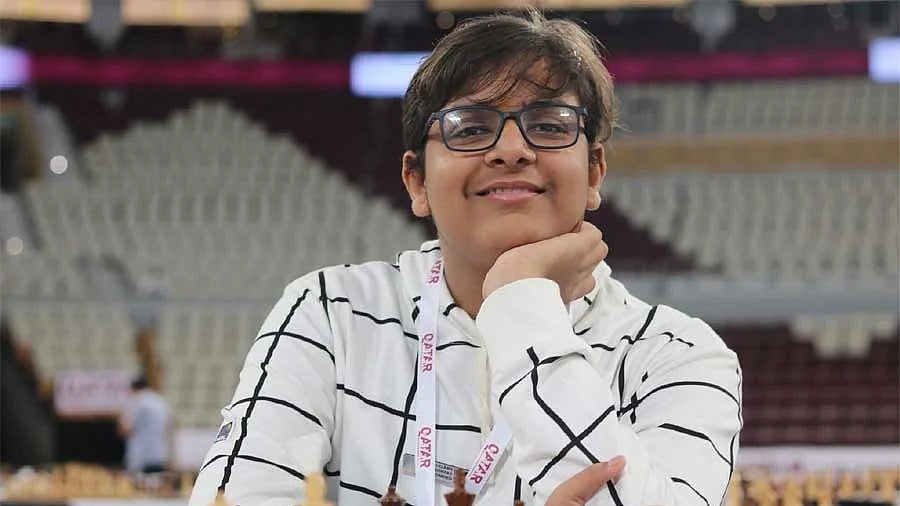 Special Arrangement  : Mayank Chakraborty during an international Chess tournament 