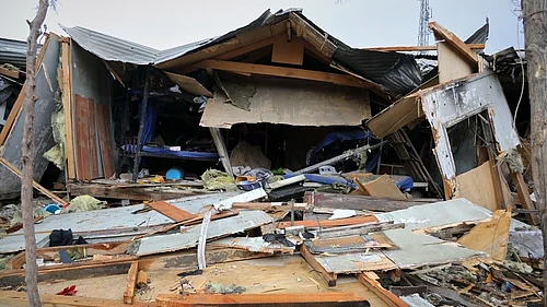 AP : Destroyed rooms are seen at a drug rehabilitation hospital hit by a Pakistan airstrike in Kabul, Afghanistan.