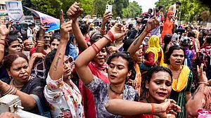 PTI : Bhubaneswar: Members of the Odisha Transgenders Association stage a demonstration near the Odisha Assembly during the Budget session, demanding withdrawal of the Centres proposed Transgender Persons (Protection of Rights) Amendment Bill, in Bhubaneswar, Tuesday, March 17, 2026.