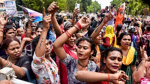 PTI : Bhubaneswar: Members of the Odisha Transgenders Association stage a demonstration near the Odisha Assembly during the Budget session, demanding withdrawal of the Centres proposed Transgender Persons (Protection of Rights) Amendment Bill, in Bhubaneswar, Tuesday, March 17, 2026.