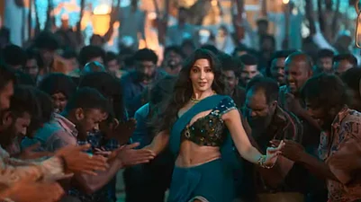 YouTube : Nora Fatehi in a still from the song Sarke Chunar Teri Sarke