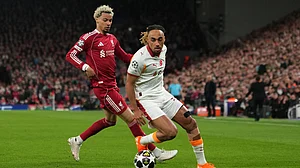 AP/Jon Super : Liverpool got the lead via Szoboszlai