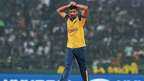 AP : Sri Lanka captain Dasun Shanaka picked up three wickets in ICC T20 World Cup 2026.