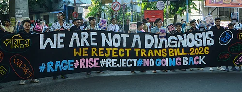 IMAGO / ANI News : Transgender activists participate in a rally to protest against the Transgender Amendment Bill 2026, in Kolkata, on March 22, 2026