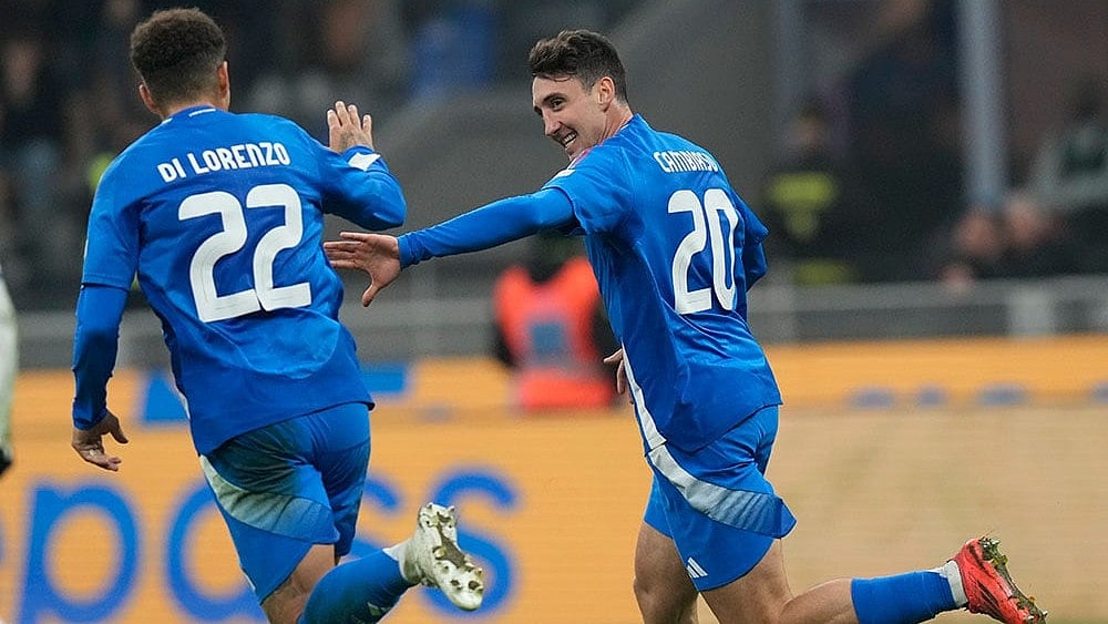 Photo: AP/Luca Bruno : UEFA Nations League 2024-25: France vs Italy
