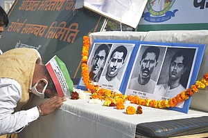 Rep. Image - Imago/Hindustan Times : Statues of Kakori Freedom Fighters Bulldozed in Shahjahanpur