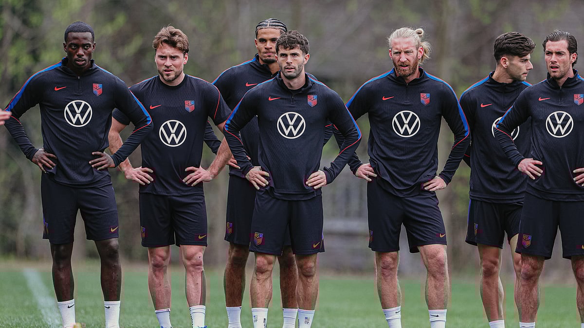 | Photo: X/USMNT : The USA players in training ahead of the international friendly match against Belgium on March 28, 2026.
