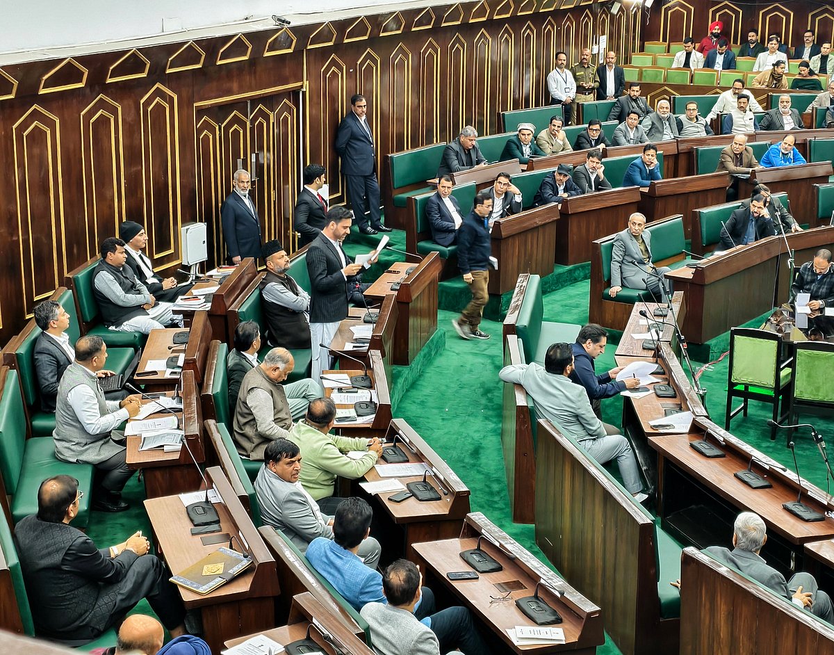 IMAGO / ANI News : Jammu and Kashmir People s Democratic Party (JKPDP) MLA, Waheed Ur Rehman Para, speaks during the ongoing budget session at Jammu and Kashmir Assembly