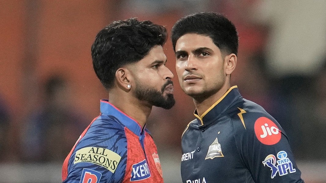 AP Photo : Punjab Kings captain Shreyas Iyer, left, and Gujarat Titans captain Shubman Gill looks on before the toss during the Indian Premier League cricket match between Gujarat Titans and Punjab Kings in New Chandigarh, India, Tuesday, March 31, 2026.