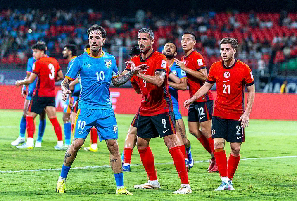Indias Ryan Williams in action during the AFC Asian Cup Qualifiers match against Hong Kong on March 31, 2026