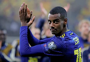 | Photo: AP/Vadim Ghirda : Sweden's Alexander Isak celebrates after the Euro 2020 group F qualifying soccer match between Romania and Sweden on the National Arena stadium in Bucharest, Romania, Nov. 15, 2019.