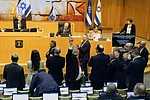 AP Photo/Itay Cohen : Israels Minister of National Security, Itamar Ben-Gvir, center, and lawmakers celebrate after Israels parliament passed a law approving the death penalty for Palestinians convicted of murdering Israelis, at the Knesset in Jerusalem Monday, March 30, 2026.