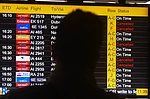 Imago : Flights Disrupted Following Strikes On Iran, In New Delhi Passengers look at the screen displaying flight details as several flights are cancelled due to regional airspace closures following escalating tensions and reported military strikes involving Iran, Israel, and the United States in New Delhi, India, on March 1, 2026.