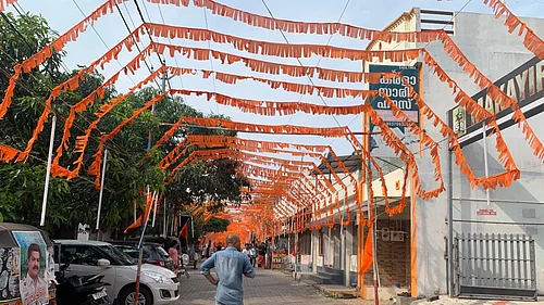 Outlook Photo : Saffron Push Tests Red Bastions