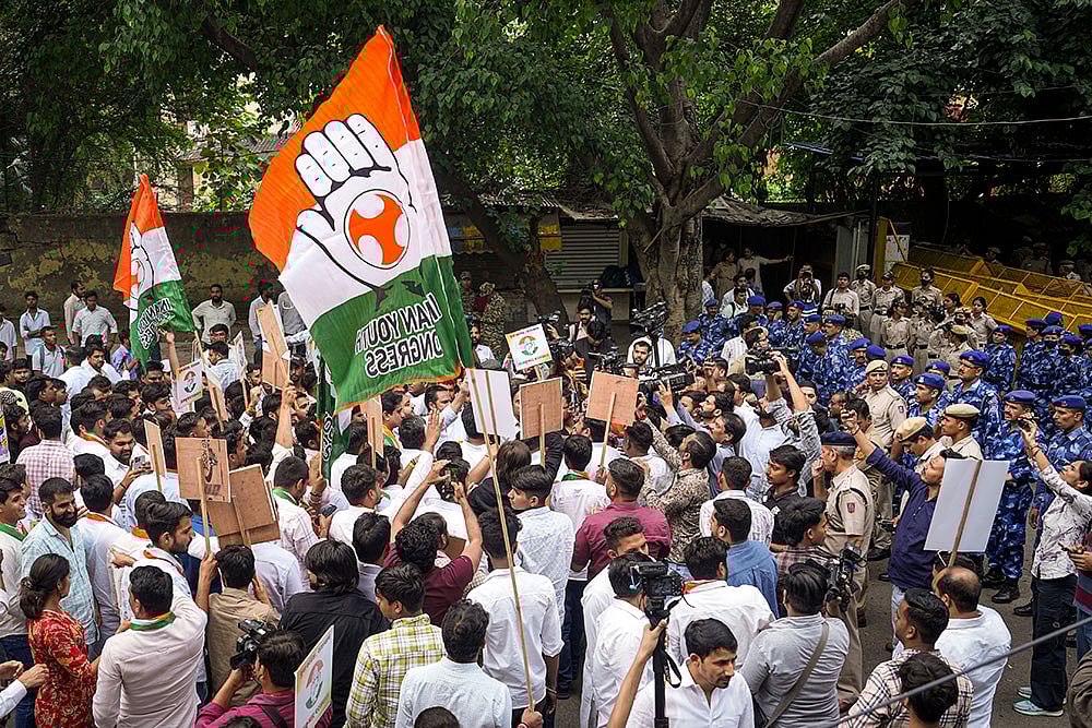 Representative Image : Congress vs Sarma Escalates: Youth Congress Protests, Police Visit To Khera Sparks Row