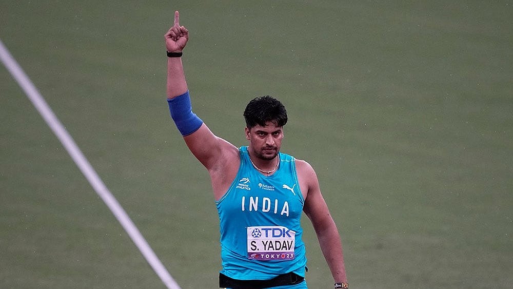 | Photo: AP/Louise Delmotte : World Athletics Championships Mens Javelin Final