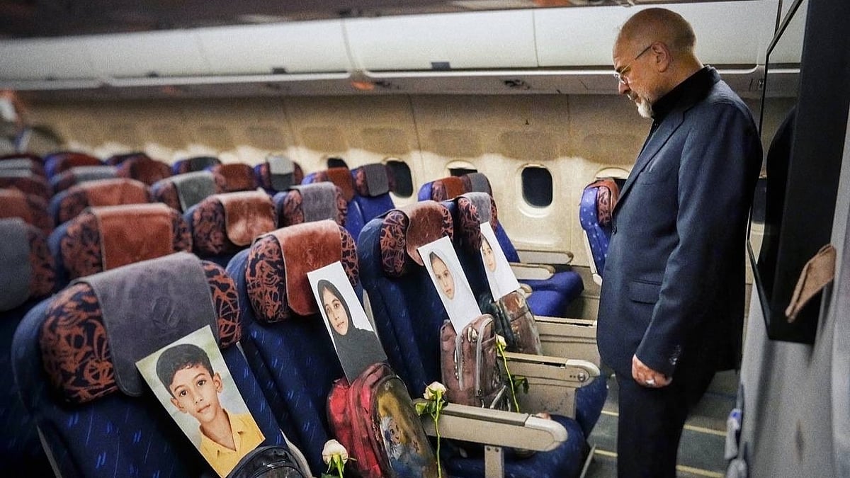Source: X  : Photos and backpacks of primary school children from Minab, who were killed in US-Israeli strikes, can be seen on the seats of the airplane carrying Speaker of Iran’s Parliament Ghalibaf on his trip to Islamabad. 