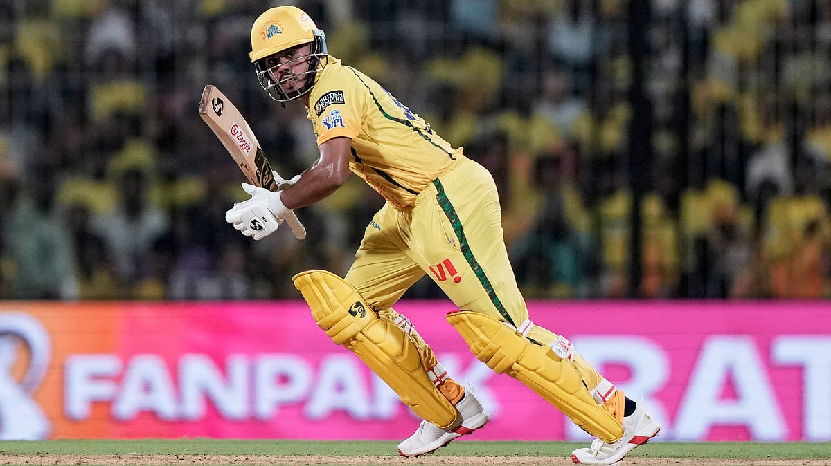 AP Photo : Ayush Mhatre in action in CSK vs DC IPL 2026 match at the MA Chidambaram Stadium in Chennai. 