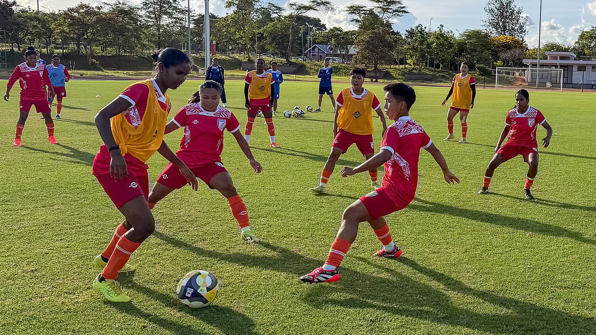 | Photo: AIFF : India womens football team in training ahead of their FIFA Series match against Kenya on April 11, 2026.