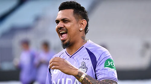 KKRiders/X : Sunil Narine in KKR training during IPL 2026.