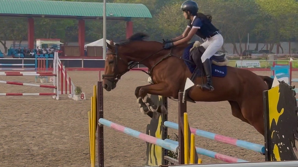 Special Arrangement : Mumbais Stasya Pandya Clinches Dual Team Medals at Delhi Horse Show 2026.