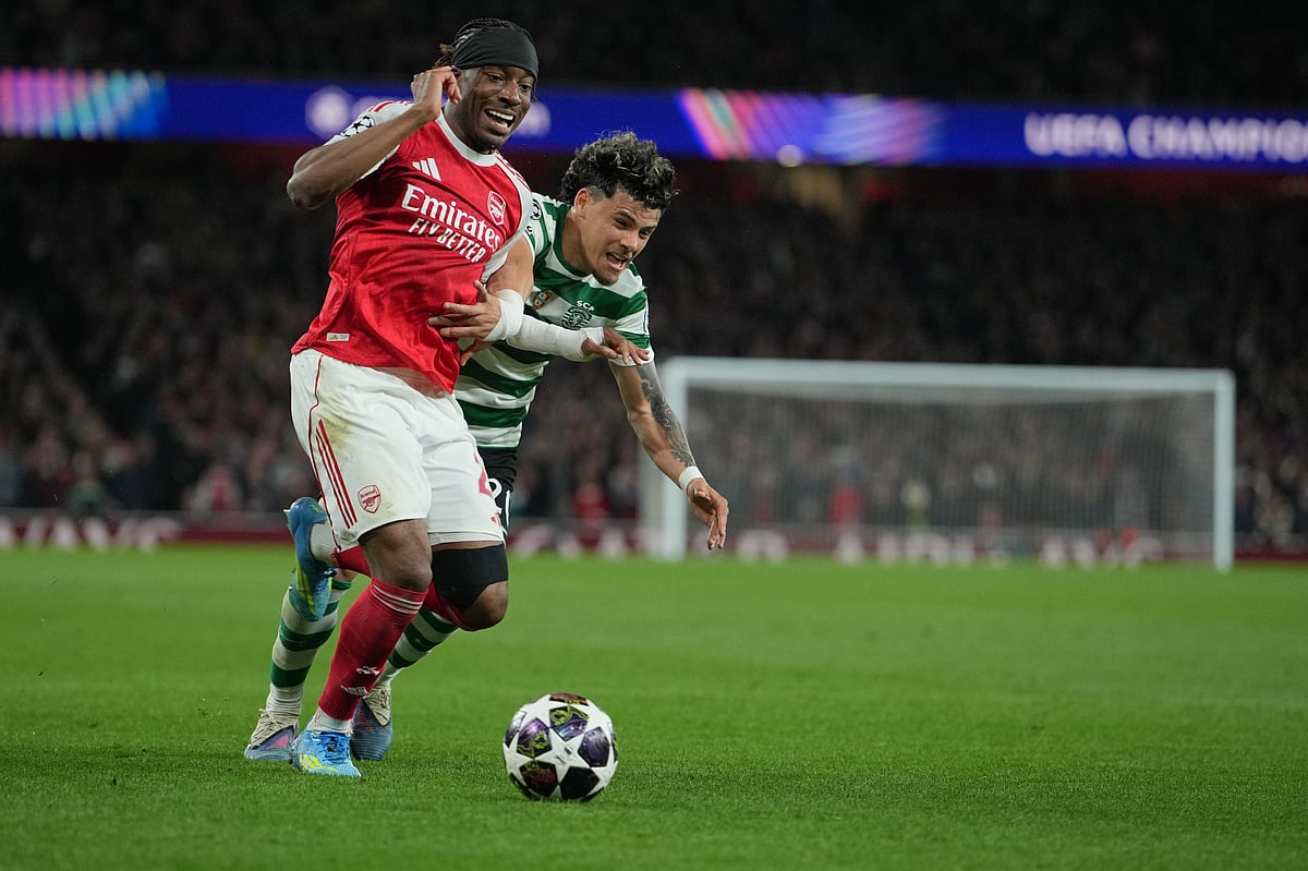 Kin Cheung/AP : Arsenal host Sporting in the UEFA Champions League quarter-final