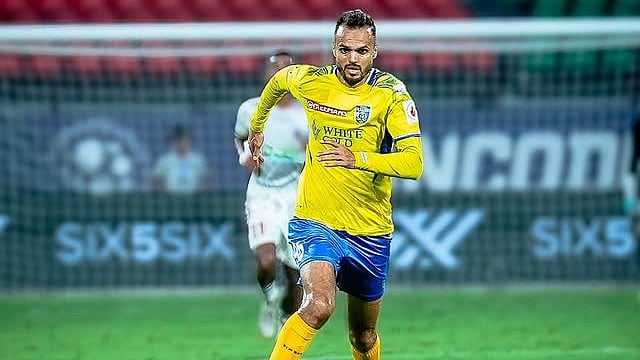 | Photo: Instagram/keralablasters : Kerala Blasters' Karim Benarif in action during the Indian Super League match against NorthEast United FC on April 15, 2026.