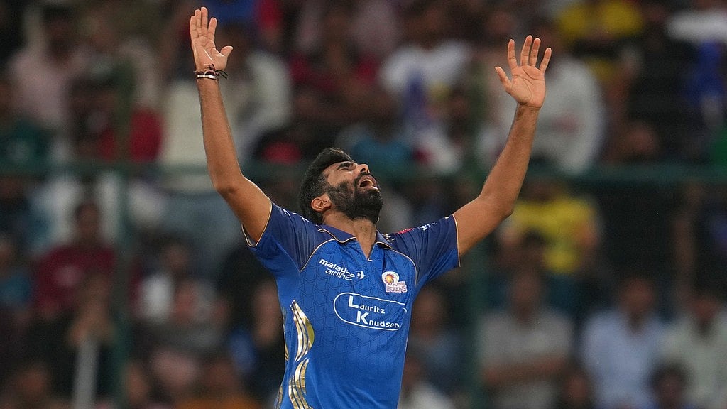 AP Photos/Manish Swarup : Jasprit Bumrah has been wicketless so far in the five matches of IPL 2026.