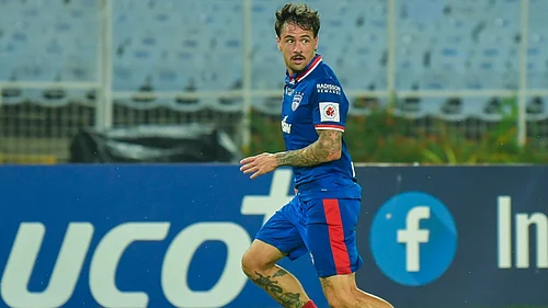 | Photo: Instagram/bengalurufc : Bengaluru FCs Ryan Williams in action during the Indian Super League match against East Bengal on April 16, 2026.