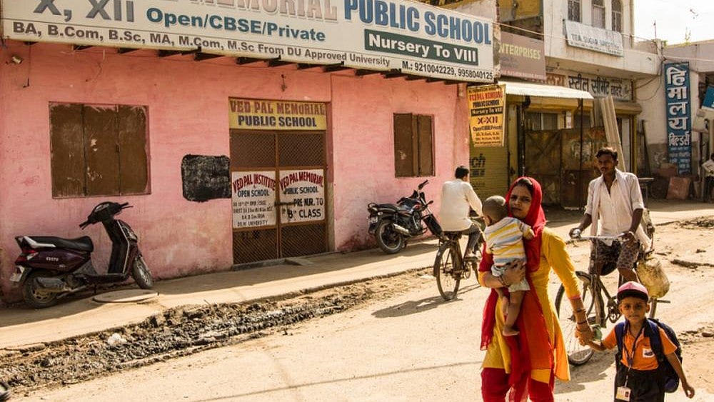 Representative Image  : An Unauthorised West Delhi Colony And Its 100 Private Schools
